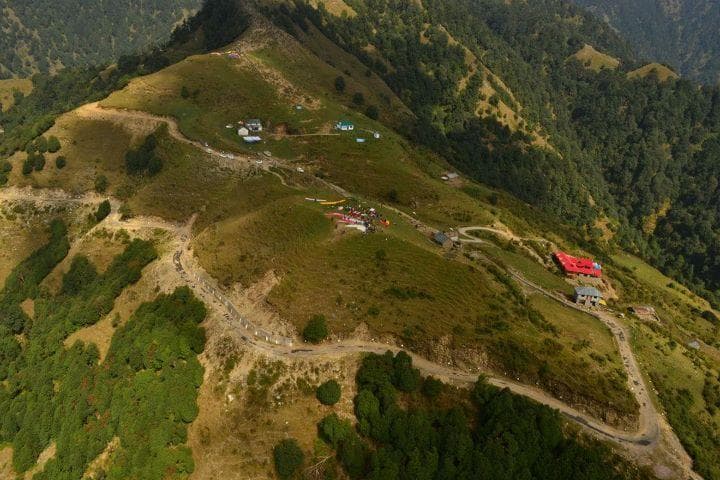 The Billing launch site from above